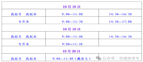 10月18日！2025年西藏成人高考開考