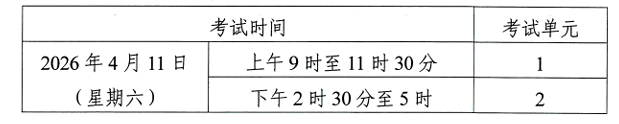 關(guān)于印發(fā)2026年4月湖南省高等教育自學(xué)考試課程考試安排及教材目錄的通知