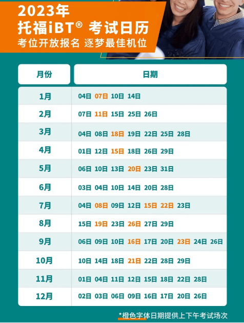 2023年青海2月托福考試時(shí)間