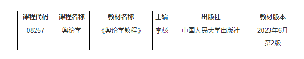 湖北省教育考試院：關于2025年我省高等教育自學考試“輿論學”課程考試安排調整的通告